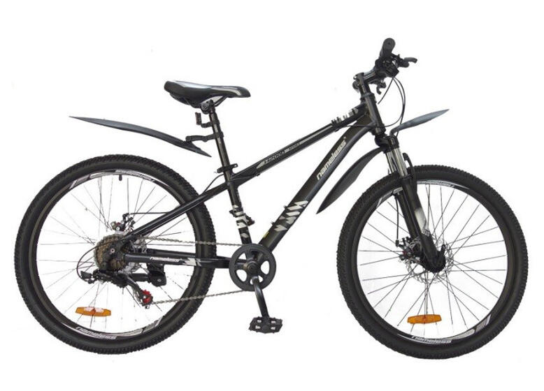 Велосипед 24" NAMELESS J4200D черный/серебристый 12,5"