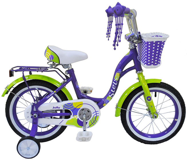 Велосипед 14" Jolly  (9,5" Фиолетовый)  арт.V010