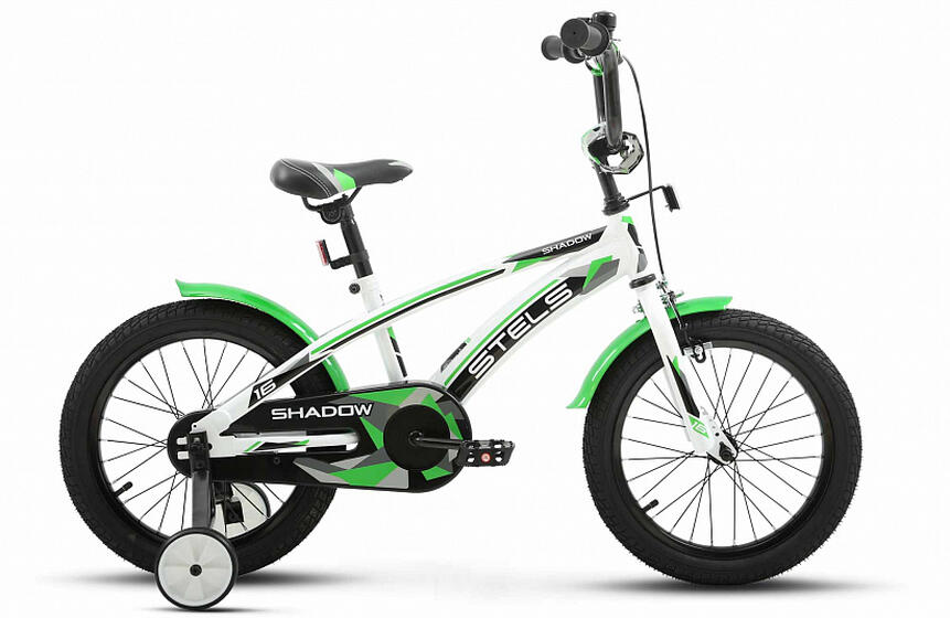 Велосипед STELS 16" Shadow VC 9,5" Белый /Зеленый
