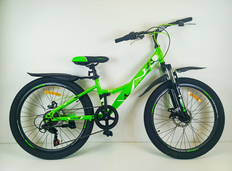 Велосипед 24" ТМ Civilane, JOY  DISC,  рама  12" GREEN/WHITE (N)