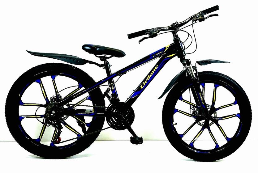 Велосипед 24" ТМ Civilane, FINE ( литые диски) ,  рама  13" BLACK/BLUE 