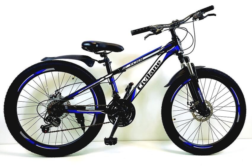 Велосипед 24" ТМ Civilane, FLIER DISC,  рама  13" BLACK/BLUE