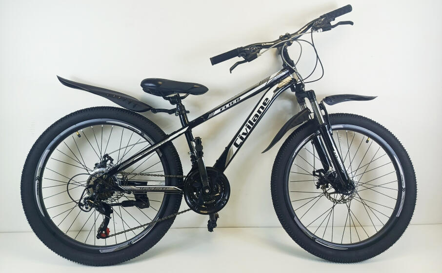 Велосипед 24" ТМ Civilane, FLIER MD,  рама  13" BLACK/GREY (N)