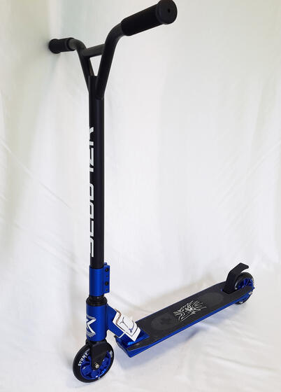 Самокат трюковый ТМ SCOOTER, модель STUNT, цв. синий (1202)