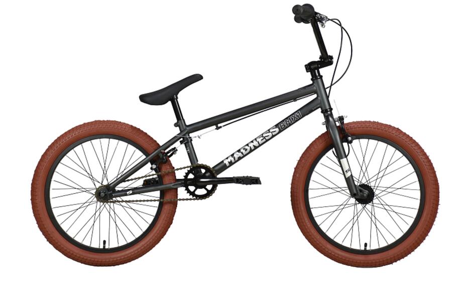 Велосипед Stark'22 Madness BMX 1 темно-серый/серебристый/коричневый