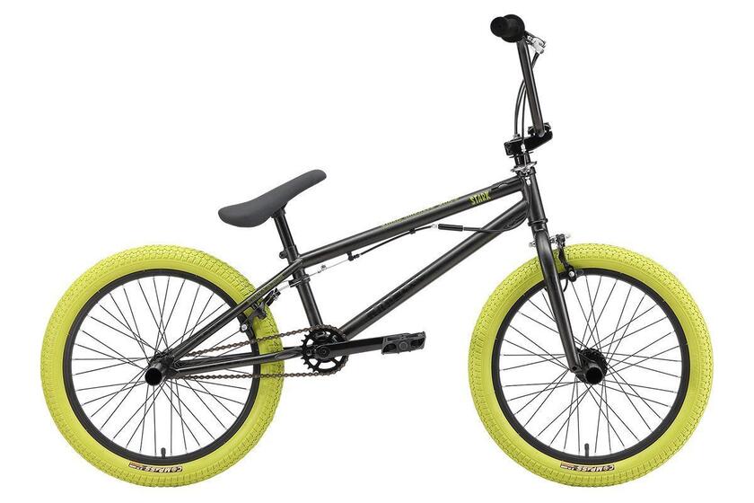 Велосипед Stark'24 Madness BMX 3 антрацитовый матовый/антрацитовый глянцевый,зеленый/хаки