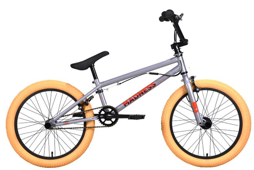 Велосипед Stark'22 Madness BMX 2 серый/красный/кремовый