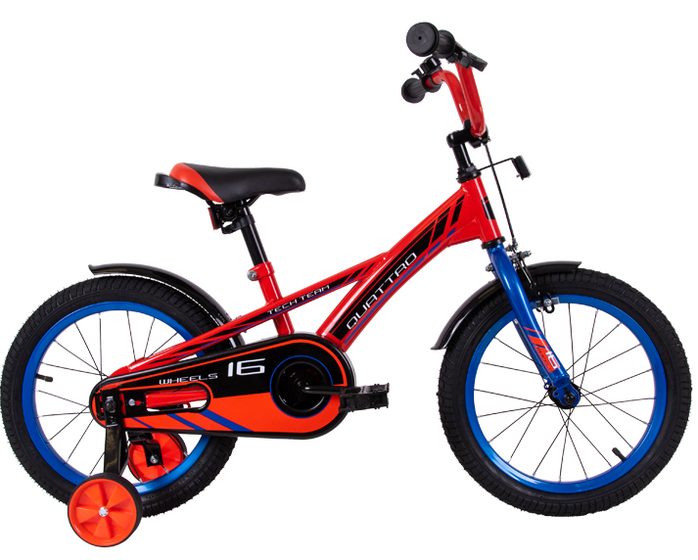 Велосипед TechTeam Quattro 20" красный (сталь) 