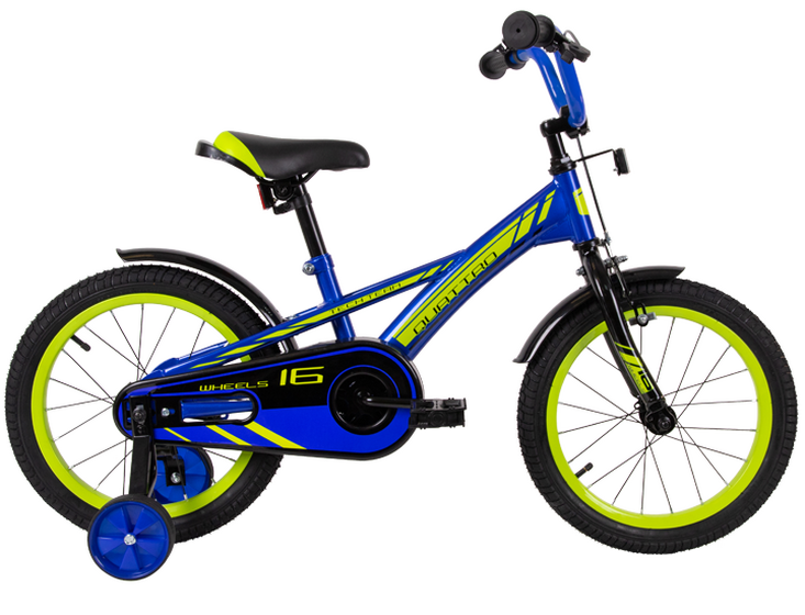 Велосипед TechTeam Quattro 16" синий (сталь) 