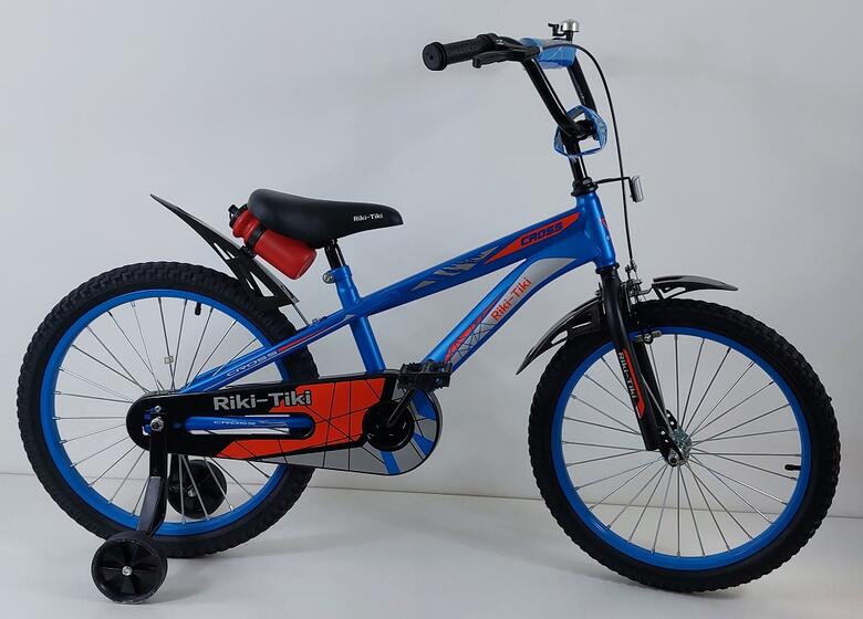 Велосипед двухколесный детский ТМ Riki-Tiki , модель CROSS , диаметр колеса 18", синий