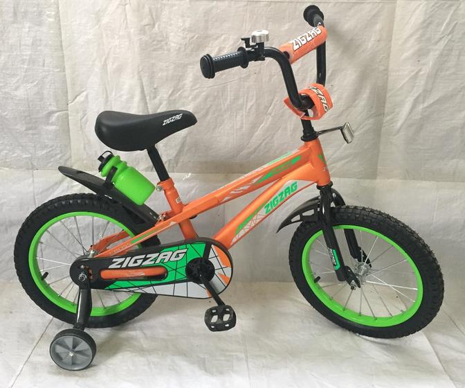 Велосипед двухколесный детский ТМ ZIGZAG, модель CROSS, диаметр колеса 18", оранжевый (043340)