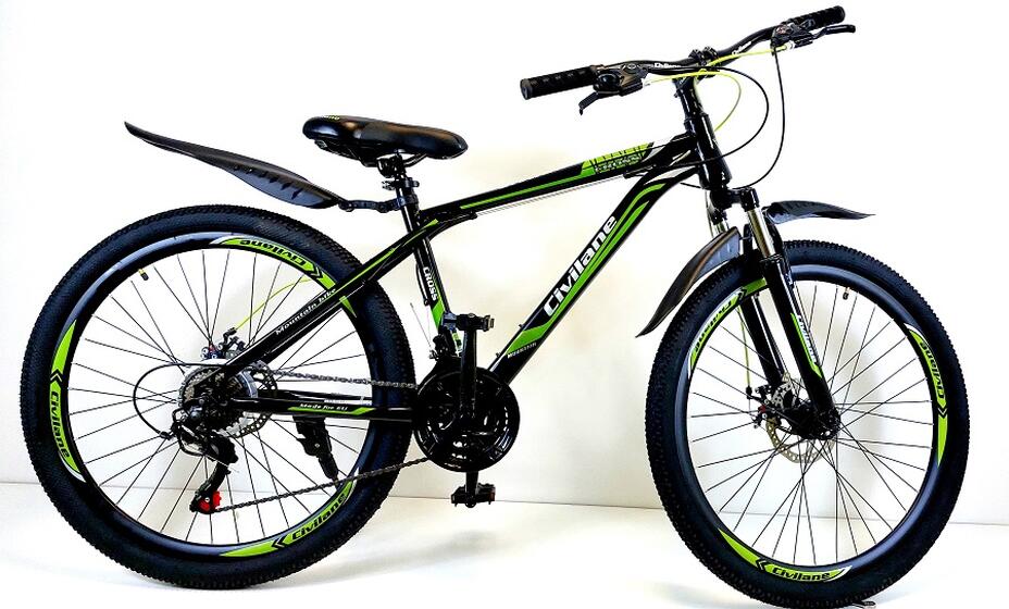 Велосипед 26"  ТМ Civilane, CROSS MD,  рама 17" BLACK/GREEN