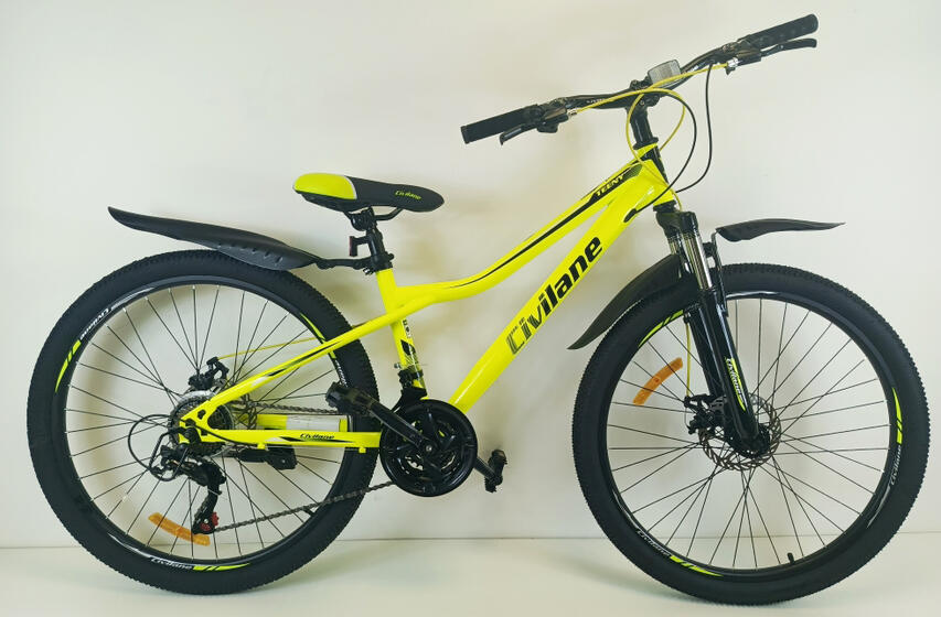 Велосипед 26" ТМ Civilane, TEENY DISC, рама 14" YELLOW