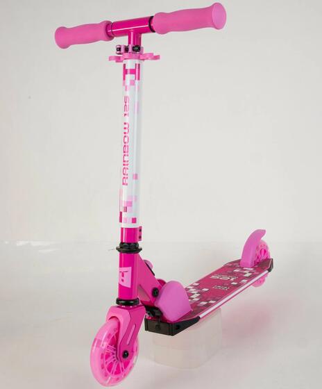 Самокат TT  Rainbow 125 pink/white 1/4